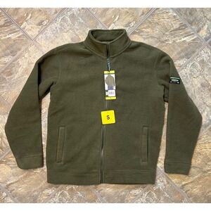 Orvis Fleece Full Zip Jacket Mens Size S Green NWT Outdoor Layer